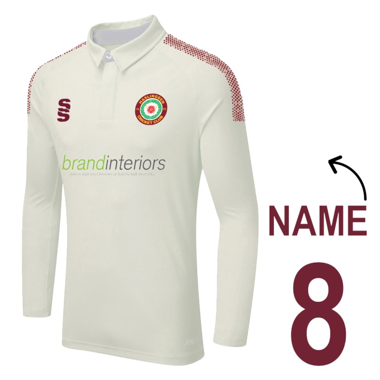 HASLINGDEN CC - SENIORS DUAL LONG SLEEVE CRICKET SHIRT (WOMENS)-Ivory